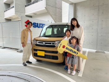 スペーシア　ご納車おめでとうごさいます